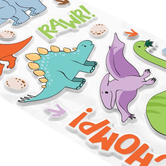 12 Pack: Dino Puffy Stickers by Recollections™